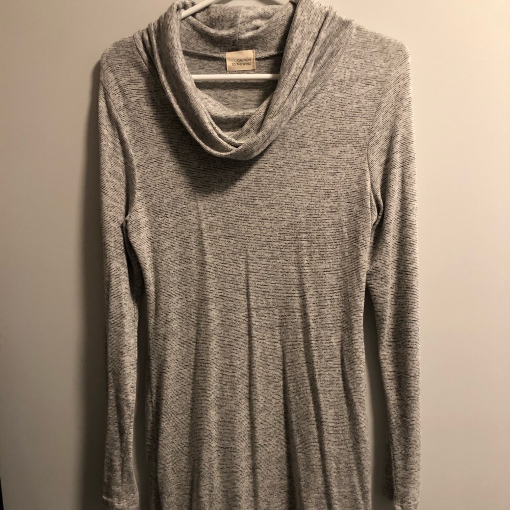 Slouch neck dress